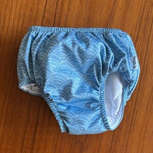 Ocean Blue Wave washable Diaper Cover